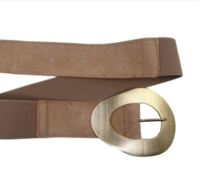 Ceinture Beige Boucle Or